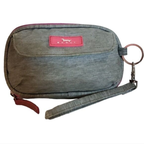 Scout Wallet Wristlet Clutch Bag Gray Pink Green Water Resistant WOMEN'S WOMAN'S - Picture 2 of 15